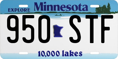 MN license plate 950STF