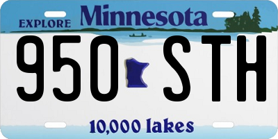 MN license plate 950STH