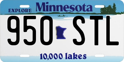 MN license plate 950STL