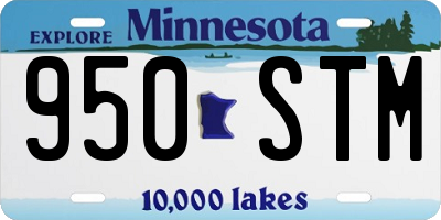 MN license plate 950STM