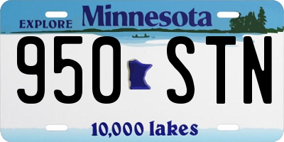 MN license plate 950STN