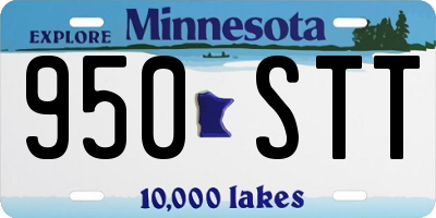 MN license plate 950STT