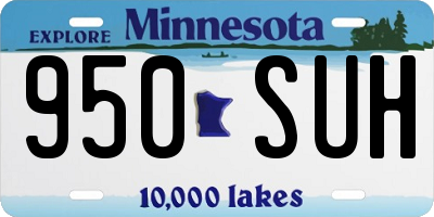 MN license plate 950SUH