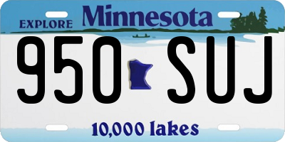 MN license plate 950SUJ