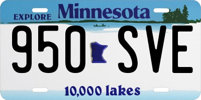 MN license plate 950SVE