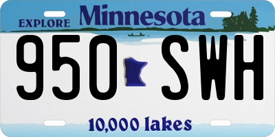 MN license plate 950SWH