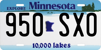 MN license plate 950SXO