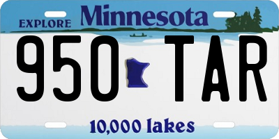 MN license plate 950TAR