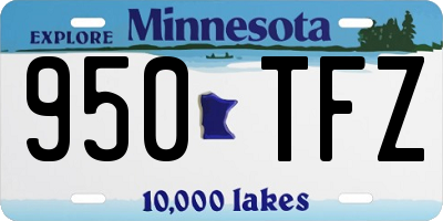 MN license plate 950TFZ