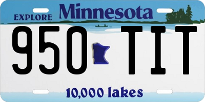 MN license plate 950TIT