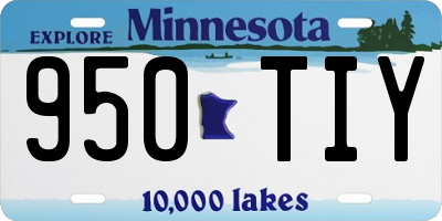 MN license plate 950TIY