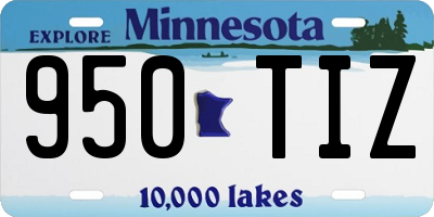 MN license plate 950TIZ