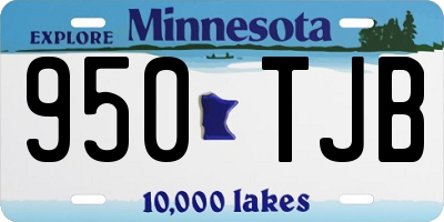 MN license plate 950TJB
