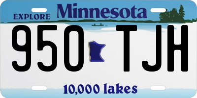 MN license plate 950TJH