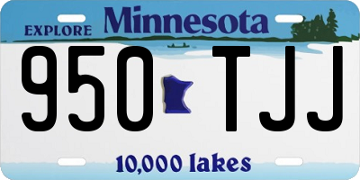 MN license plate 950TJJ