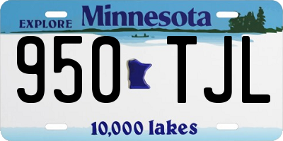 MN license plate 950TJL