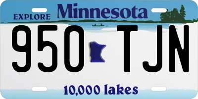 MN license plate 950TJN