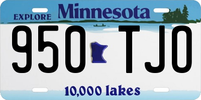 MN license plate 950TJO
