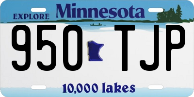 MN license plate 950TJP