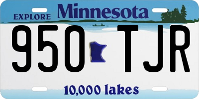MN license plate 950TJR