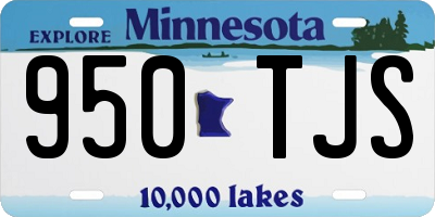 MN license plate 950TJS