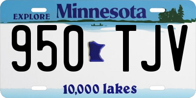 MN license plate 950TJV