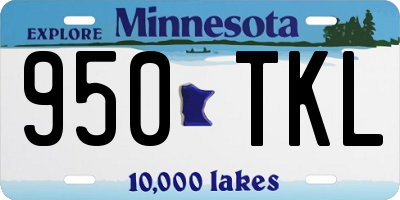 MN license plate 950TKL