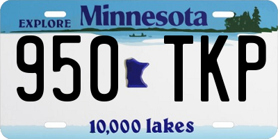 MN license plate 950TKP