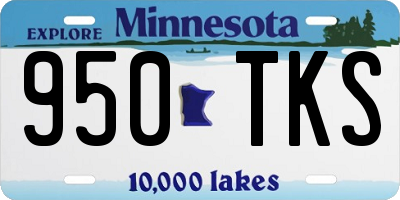 MN license plate 950TKS