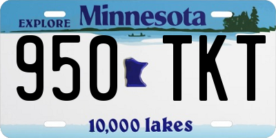 MN license plate 950TKT