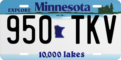 MN license plate 950TKV