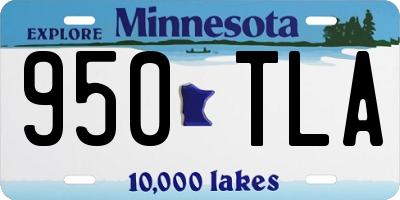 MN license plate 950TLA