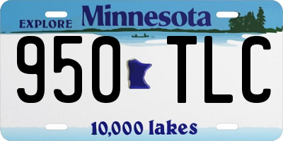 MN license plate 950TLC