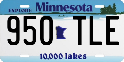 MN license plate 950TLE