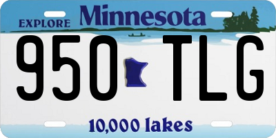 MN license plate 950TLG