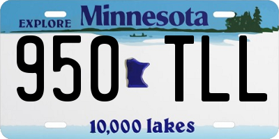 MN license plate 950TLL