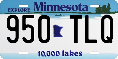 MN license plate 950TLQ