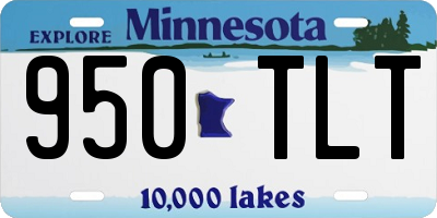 MN license plate 950TLT