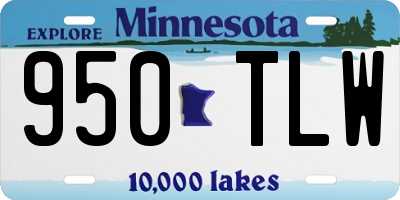 MN license plate 950TLW
