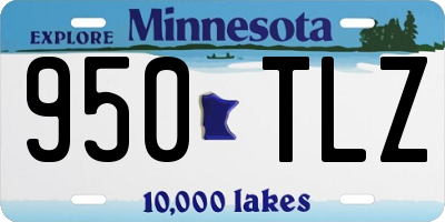 MN license plate 950TLZ
