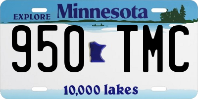 MN license plate 950TMC