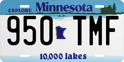 MN license plate 950TMF