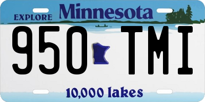 MN license plate 950TMI