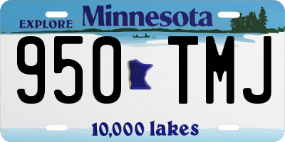 MN license plate 950TMJ