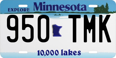 MN license plate 950TMK