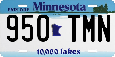 MN license plate 950TMN