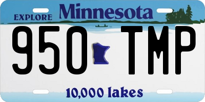 MN license plate 950TMP