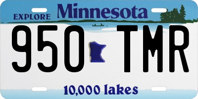 MN license plate 950TMR