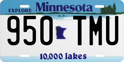 MN license plate 950TMU