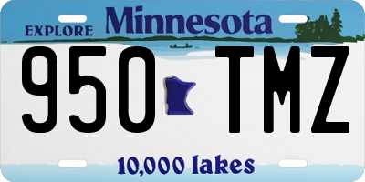 MN license plate 950TMZ